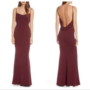 Katie May The Gina Backless Trumpet Gown